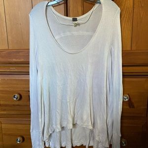 White free people long sleeve